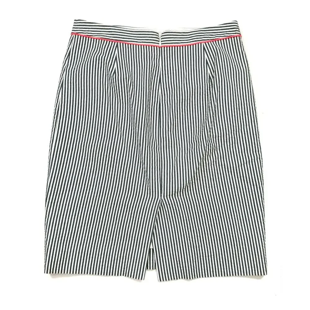 J. Crew Pencil Skirt in Seersucker Stripe